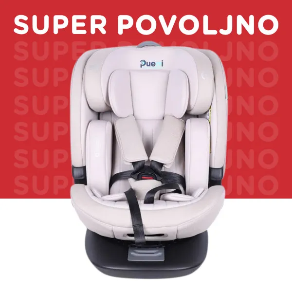 Puerri auto sedište Flex Safe (40-150cm), Beige 