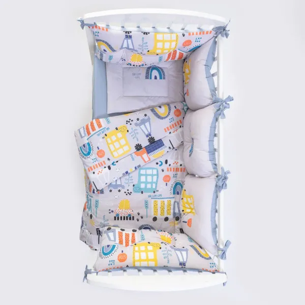 Stefan punjena posteljina Big city, 60x120cm 