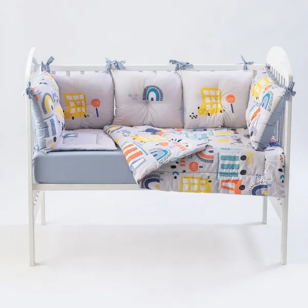 Stefan punjena posteljina Big city, 60x120cm 