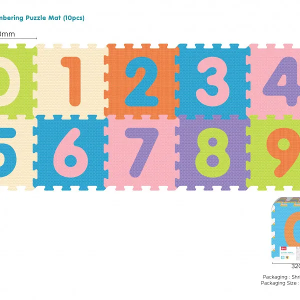Sunta podne puzzle brojevi, 10 kom 