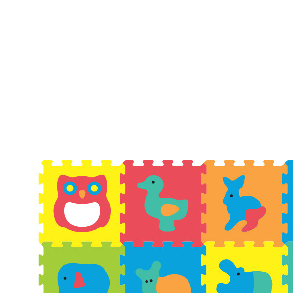 Sunta podne puzzle životinje sa ogledalom, 10 kom 