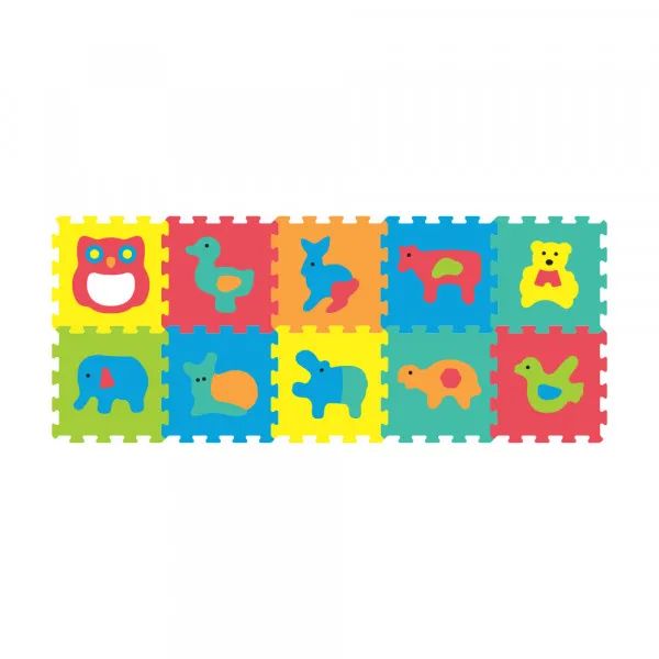 Sunta podne puzzle životinje sa ogledalom, 10 kom 