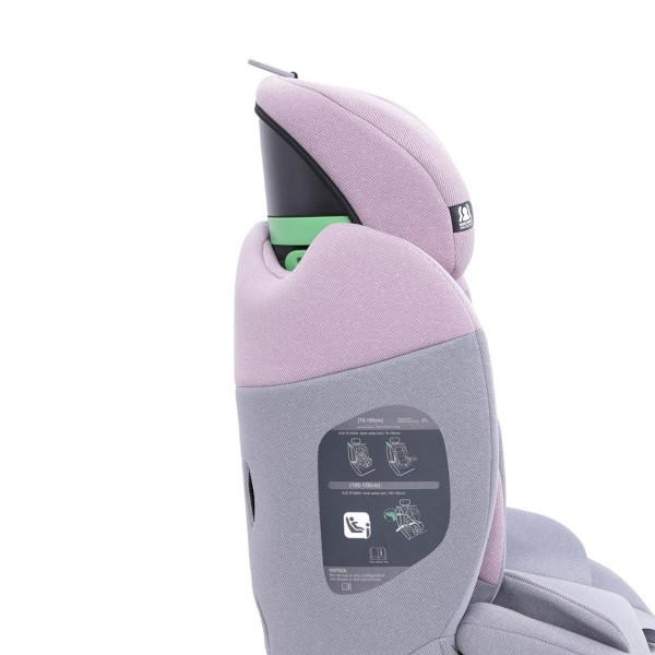 Puerri auto sedište MaxSafe (76-150cm), pink/grey 