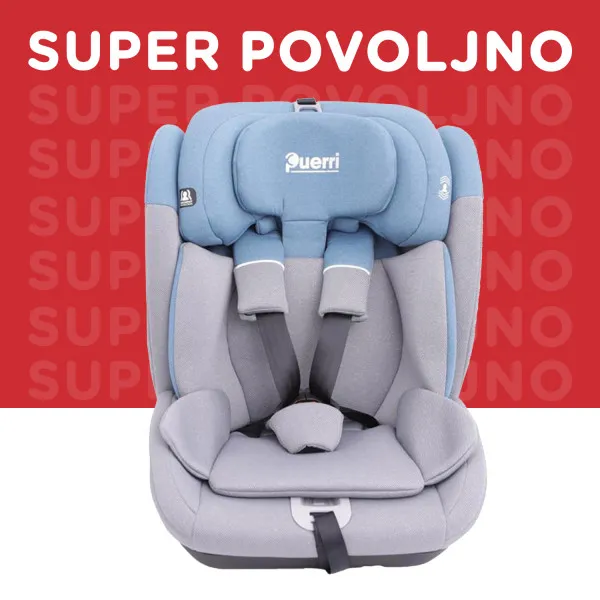 Puerri auto sedište MaxSafe (76-150cm), blue/grey