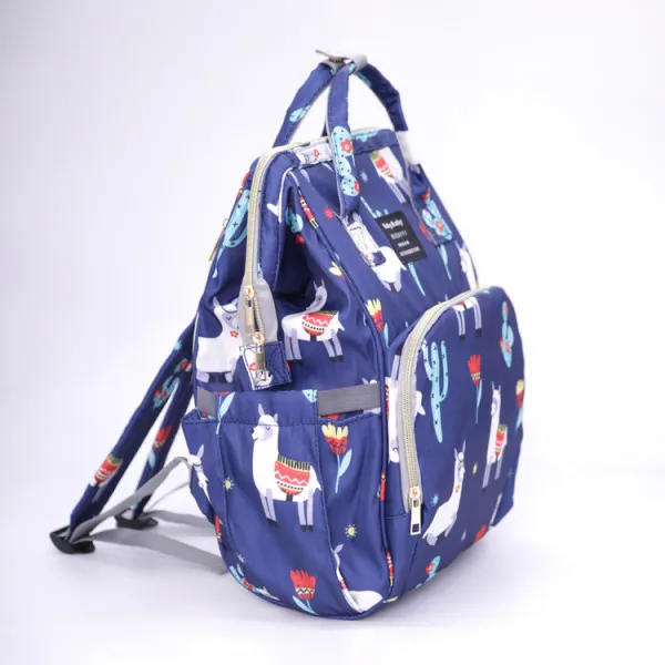 Puerri torba za mame plava sa lamama 