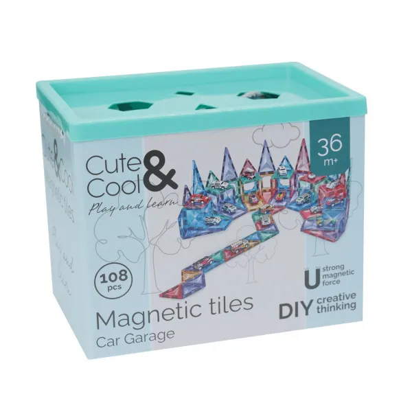 Cute&Cool magnetne pločice garaža, 108 kom 