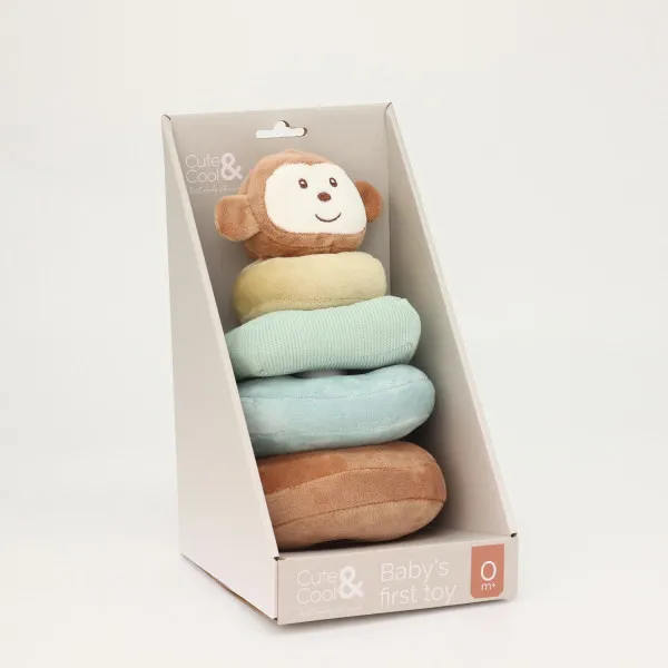 Cute&Cool plišani krugovi za slaganje majmun 