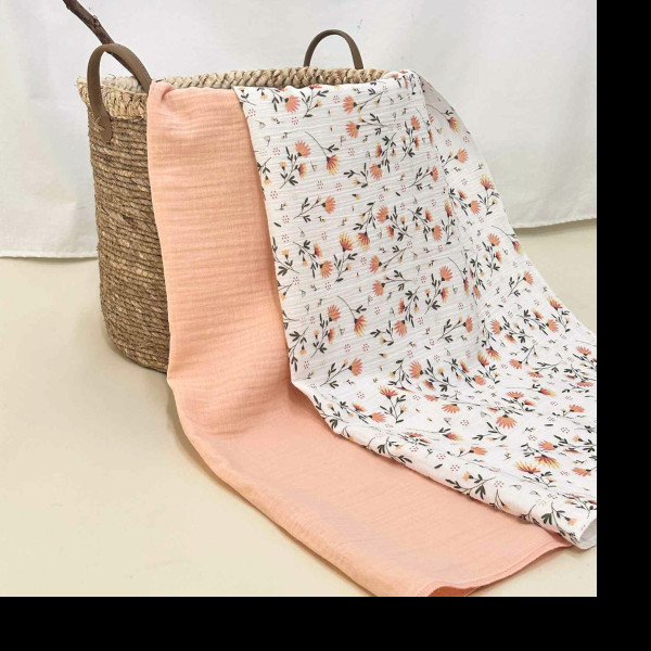 Baby Textil tetra pelene od muslina 2/1, Cvetići 