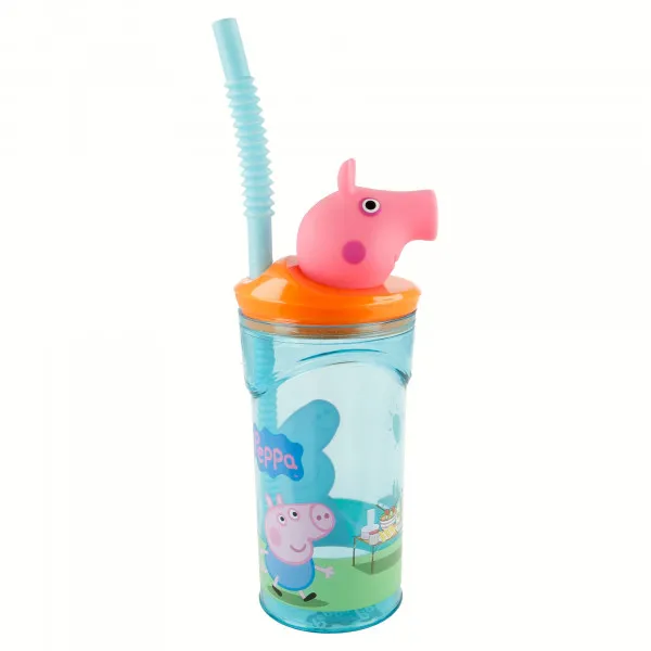 Stor flašica sa 3D figurom 360ml, Peppa Pig 