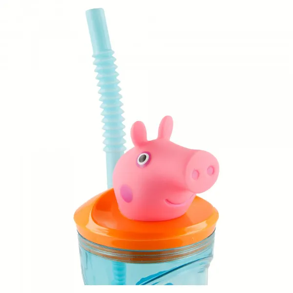 Stor flašica sa 3D figurom 360ml, Peppa Pig 