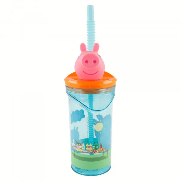 Stor flašica sa 3D figurom 360ml, Peppa Pig 