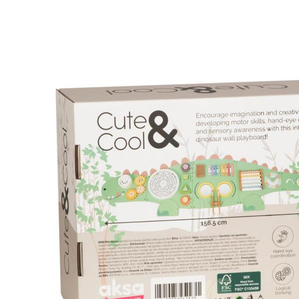 Cute&Cool drvena igračka tabla za zid dino 