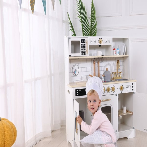 Cute&Cool drvena igračka bela kuhinja XL 