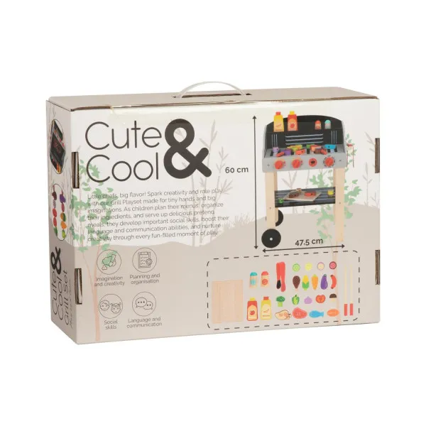 Cute&Cool drvena igračka roštilj 