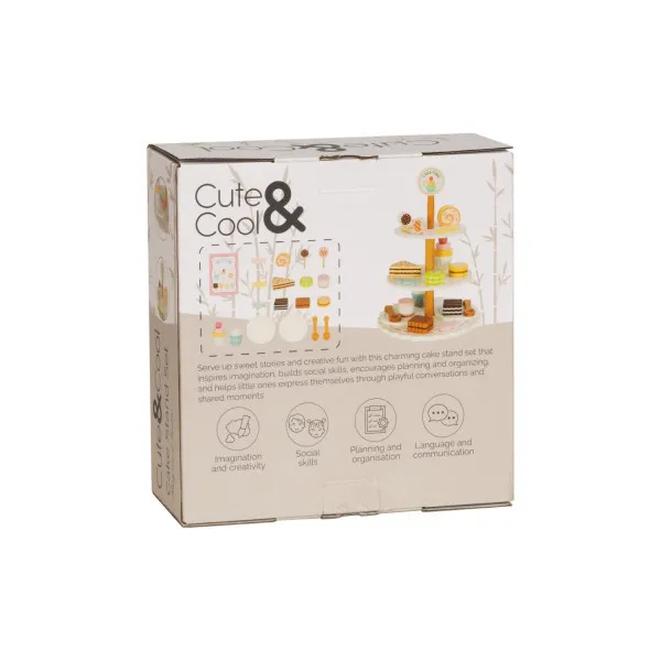 Cute&Cool drvena igračka stalak za kolače 