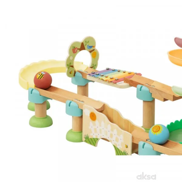 Cute&Cool drvena igračka tobogan sa više funkcija 