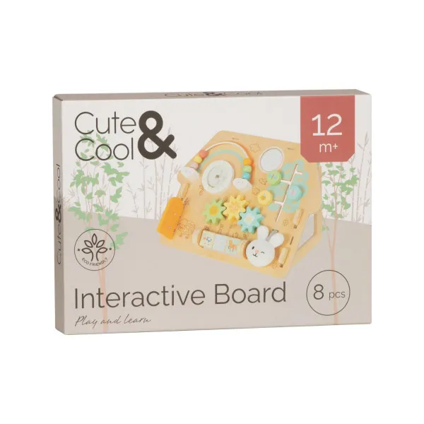 Cute&Cool drvena igračka tabla sa više funkcija 