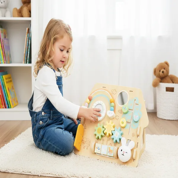 Cute&Cool drvena igračka tabla sa više funkcija 