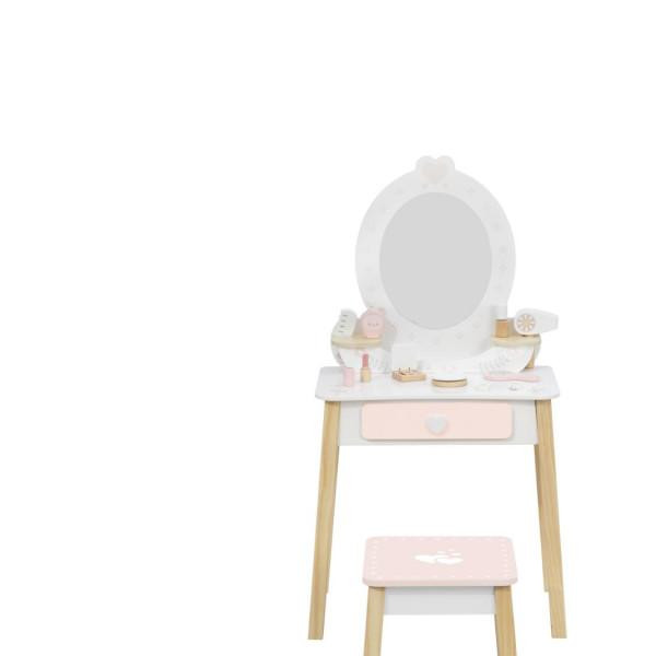 Cute&Cool drvena igračka make-up sto i stolica 