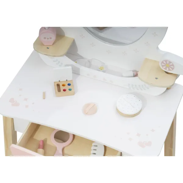 Cute&Cool drvena igračka make-up sto i stolica 