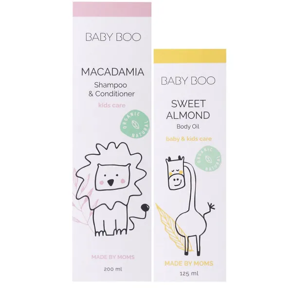 Baby Boo paket Macadamia šampon + Almound body oil 