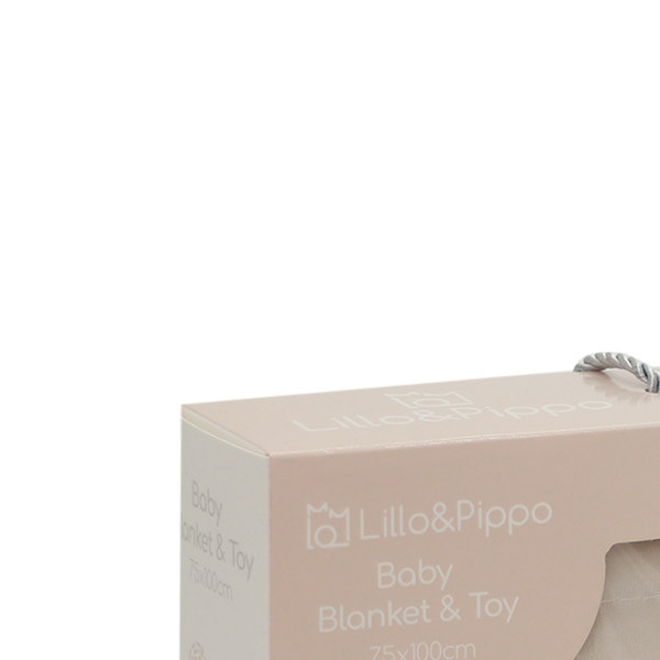 Lillo&Pippo set ćebe i plišana igračka, bež 