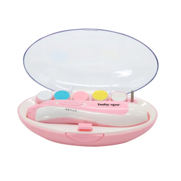 Baby Spa električni trimer za nokte, roze 