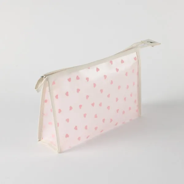 Be Cute prozirni neseser srca, sv. roze 24x7x16cm 