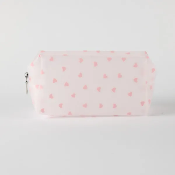 Be Cute prozirni neseser srca, sv. roze 18x8x10cm 