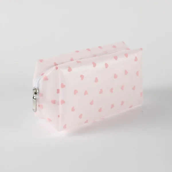 Be Cute prozirni neseser srca, sv. roze 18x8x10cm 