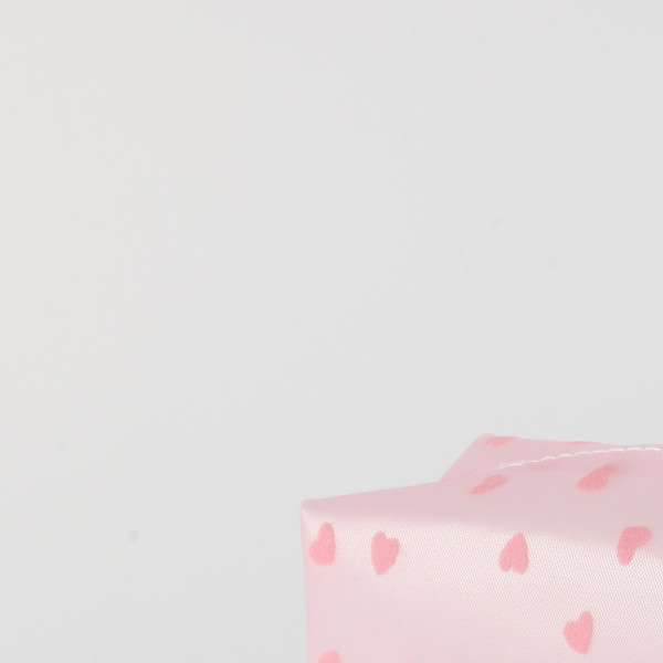Be Cute prozirni neseser srca, roze 18x8x10cm 