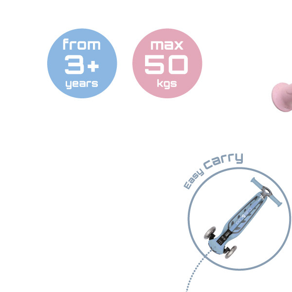 Cute&Cool sklopivi trotinet Macaron Pink 