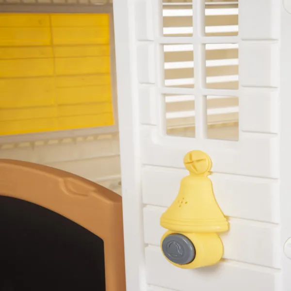 Dolu kućica sa ogradom, bež 