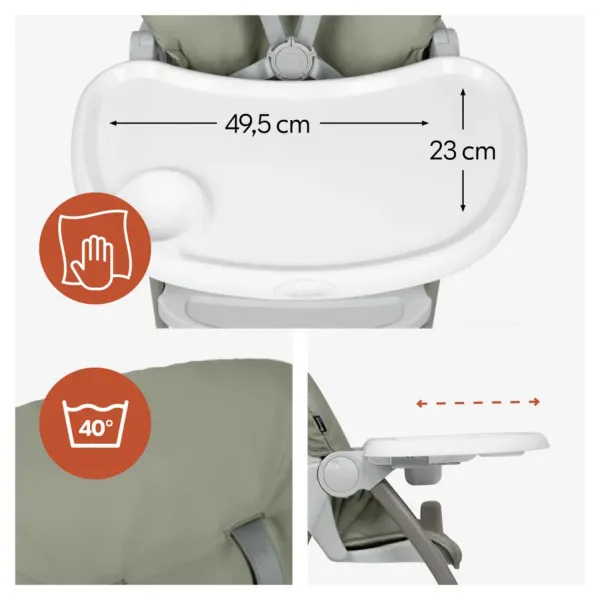 Hauck hranilica Sit n Fold, Sage 