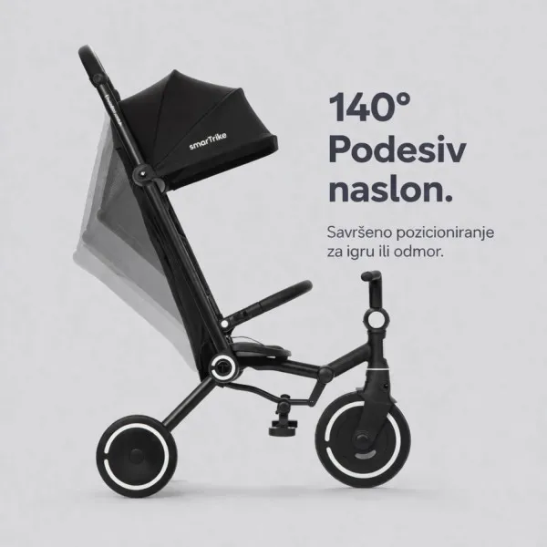 Smarttrike tricikl Wonder Max Jet Black 