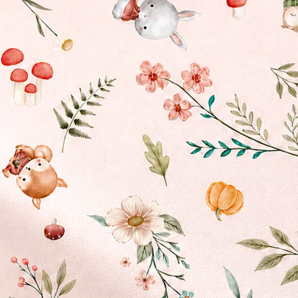 Baby Textil čaršav last. Cvetna družina, 60x120cm 