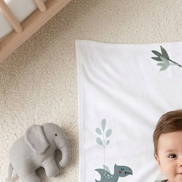 Baby Textil podloga za slikanje Dino družina 