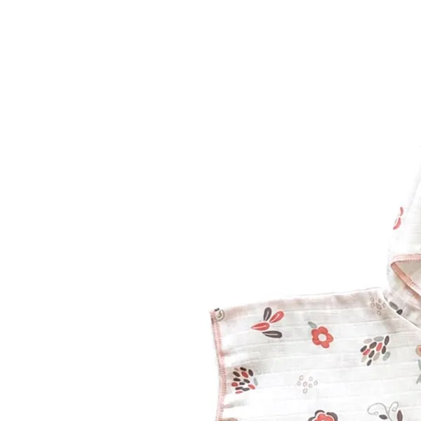 Baby Textil pončo za plažu Cvetići 