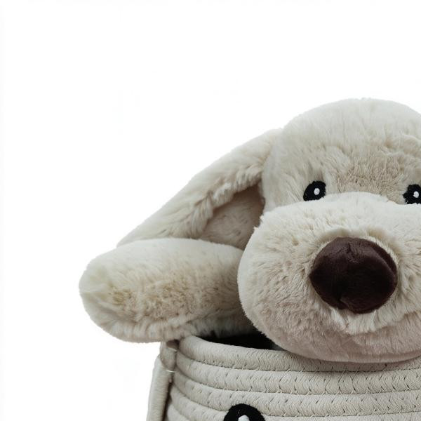 Lillo&Pippo ćebe sa igračkom u korpici kuca bež 