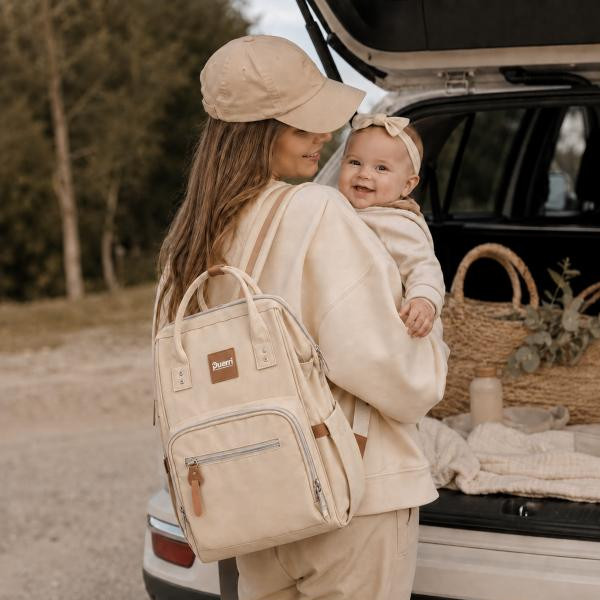 Puerri torba za mame MyMomBag, bež 