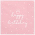 Salvete papirne happy birthday 33x33 cm