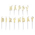 Svijeće zlatne happy birthday 7,7 cm 