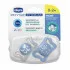 Chicco laža Micro,silikon,0-2m,plava,2kom 