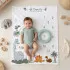 Baby Textil podloga za slikanje Dino družina 