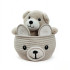 Lillo&Pippo ćebe sa igračkom u korpici meda bež 