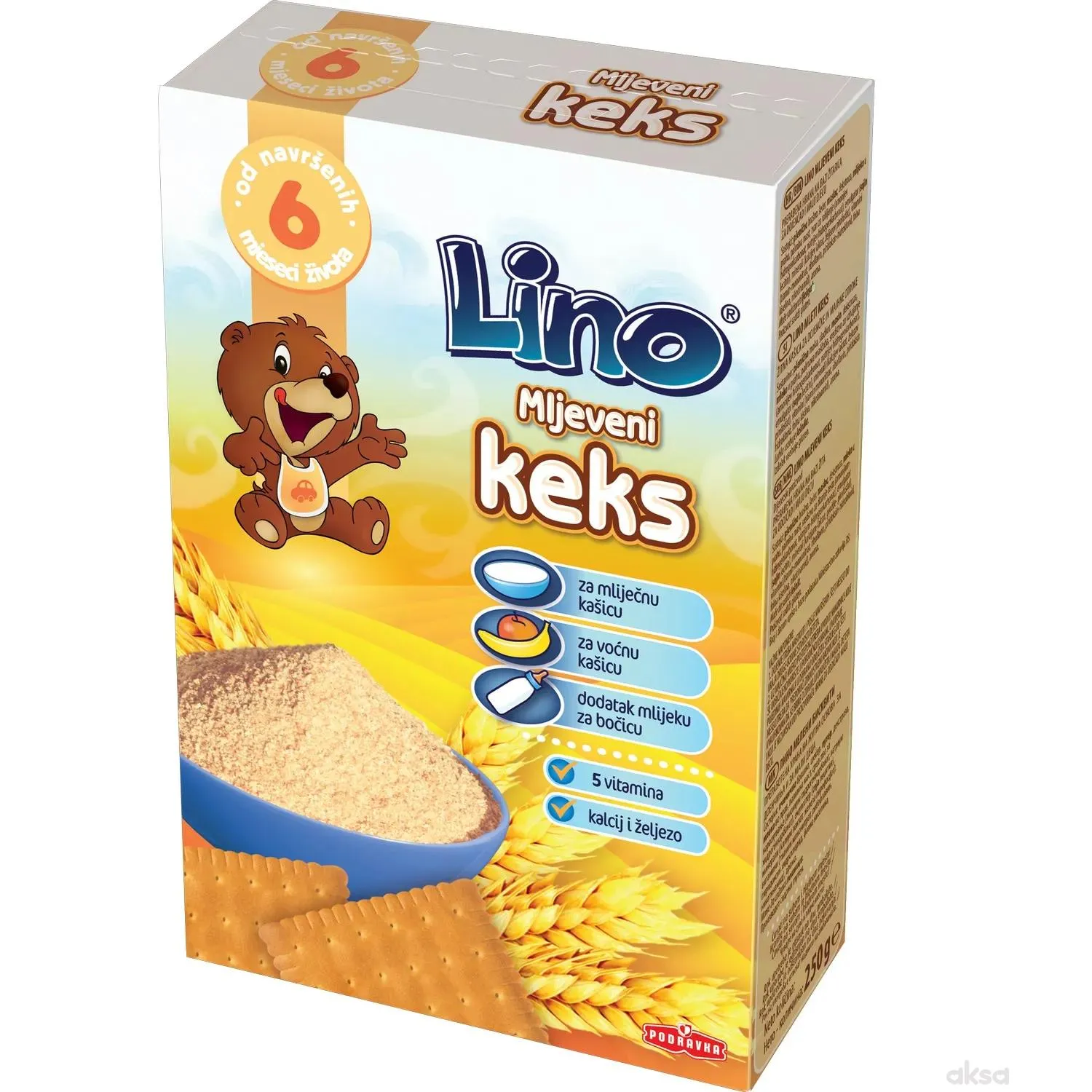 Lino mljeveni keks 250g