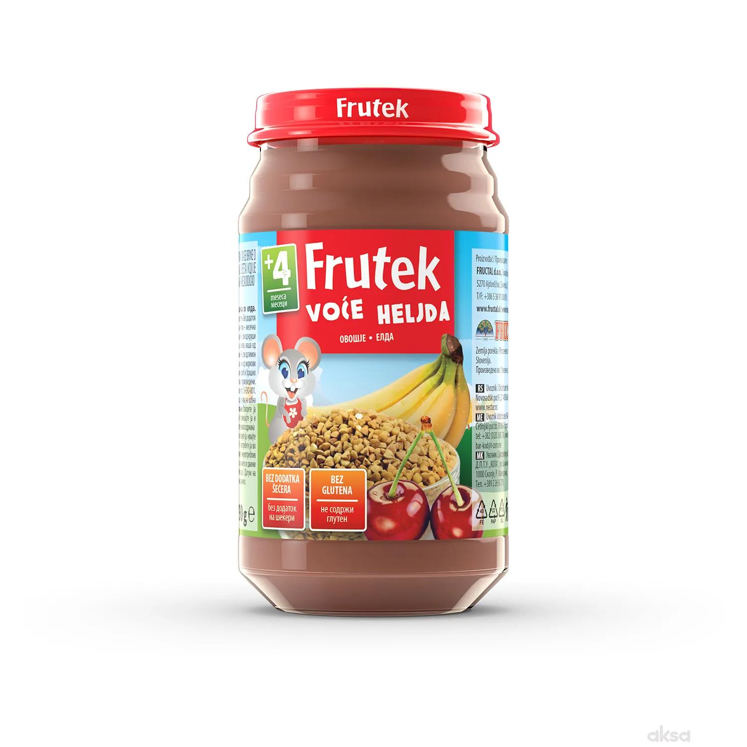 Frutek kašica jabuka, kruška, banana i žit. 190g 