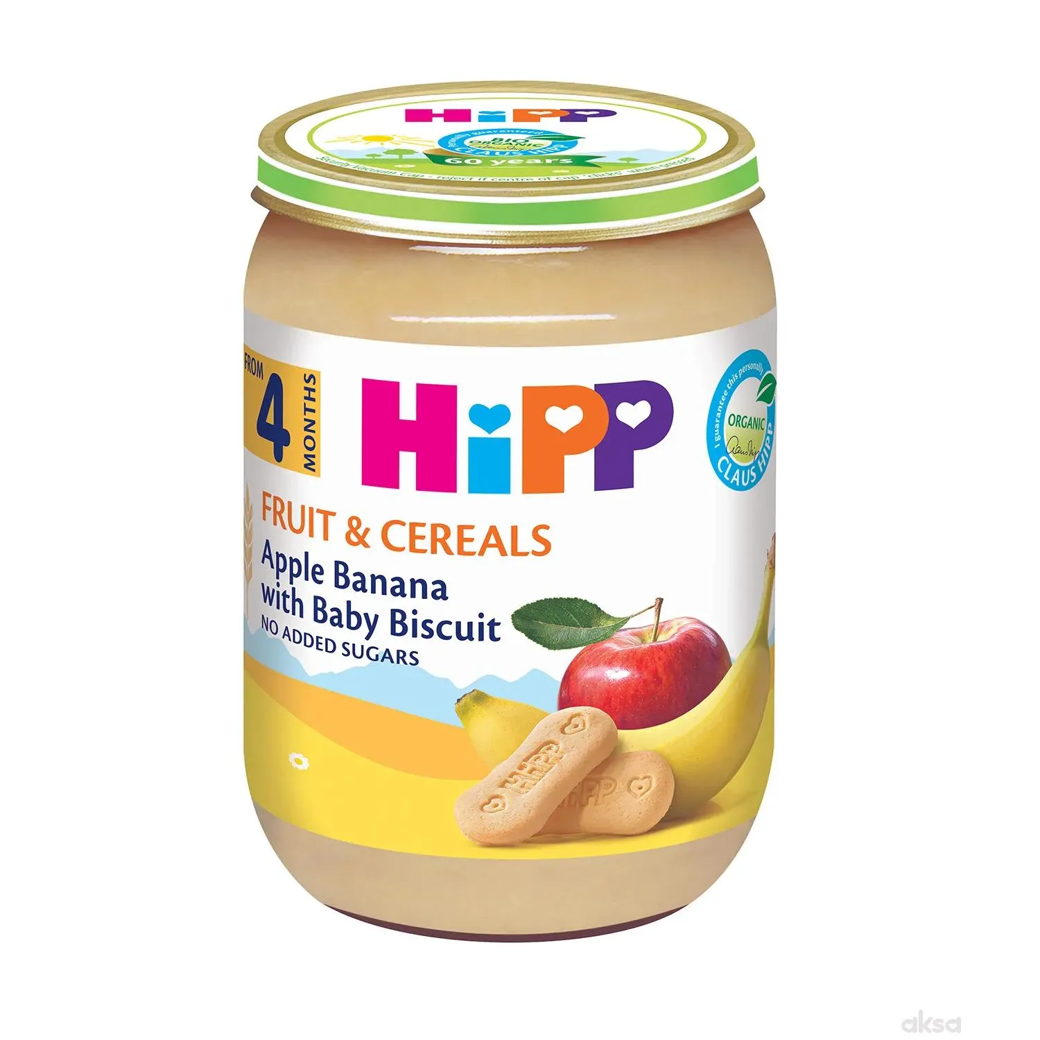 Hipp kašica jabuka i banana sa keksom 190g
