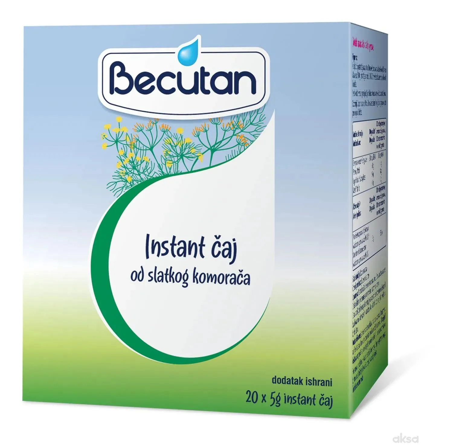 Becutan čaj od slatke komorače 20x5g