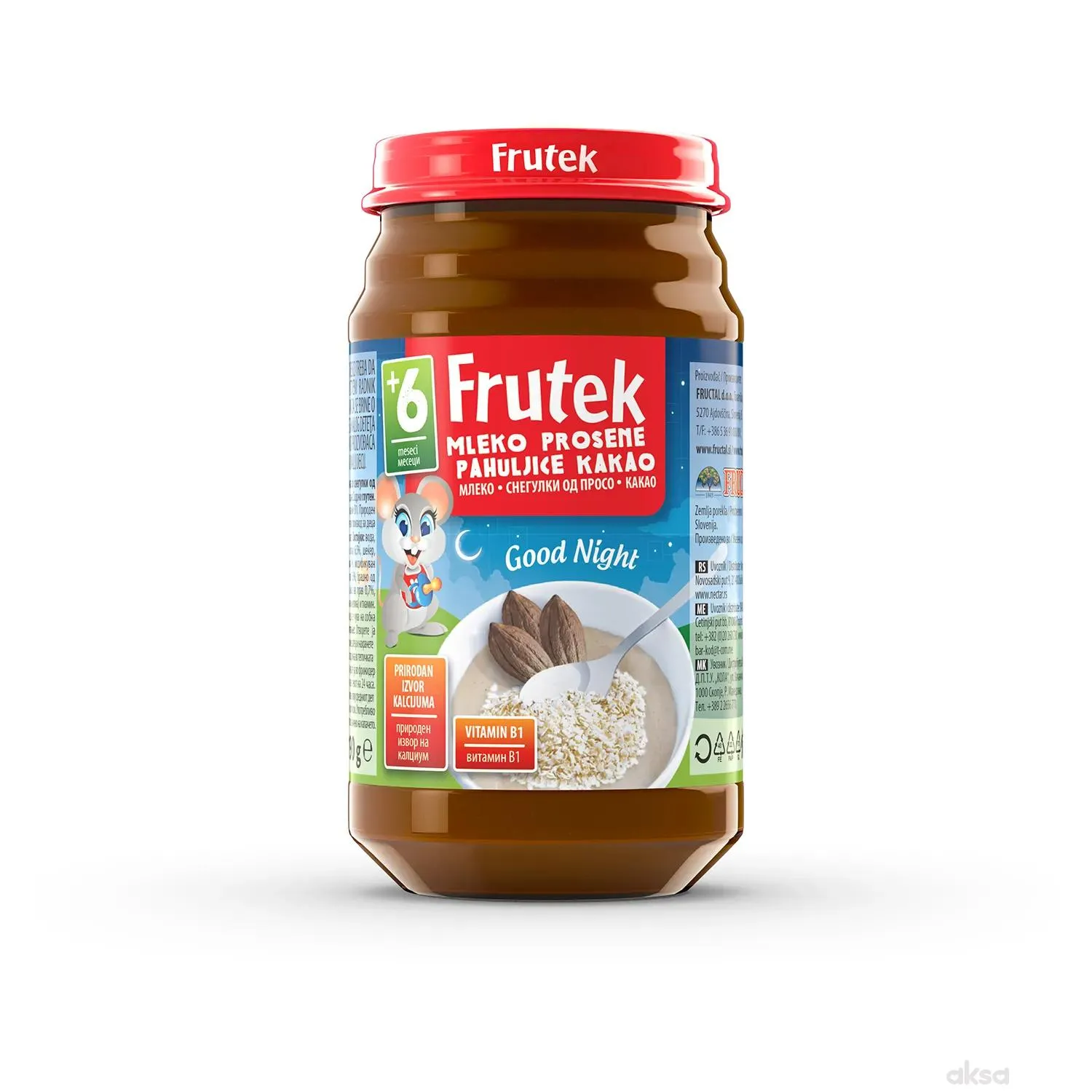 Frutek kašica sa prosenim pahuljicama i kakaom 190g